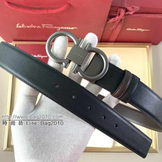 菲拉格慕男士皮帶 Ferragamo精品銅扣腰帶  jjp1952
